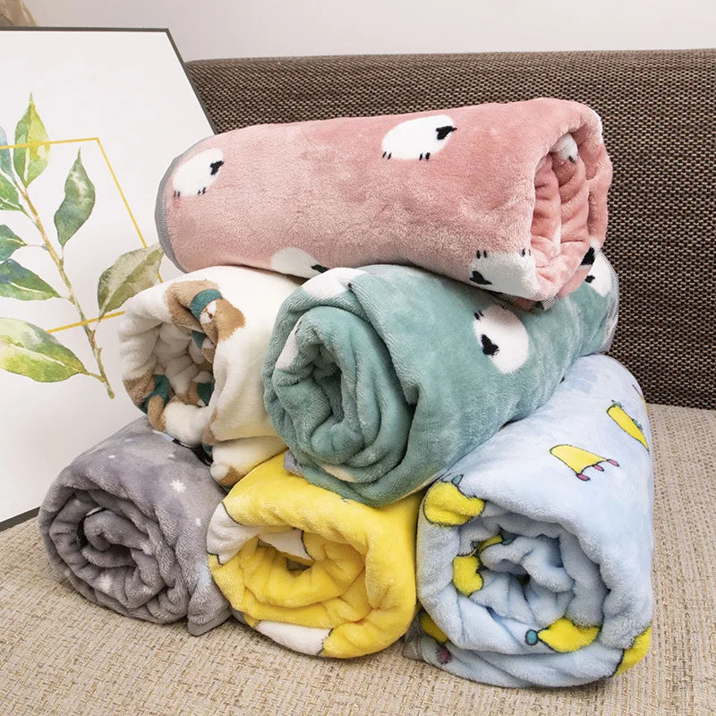 Couverture en flanelle douce pour chien
