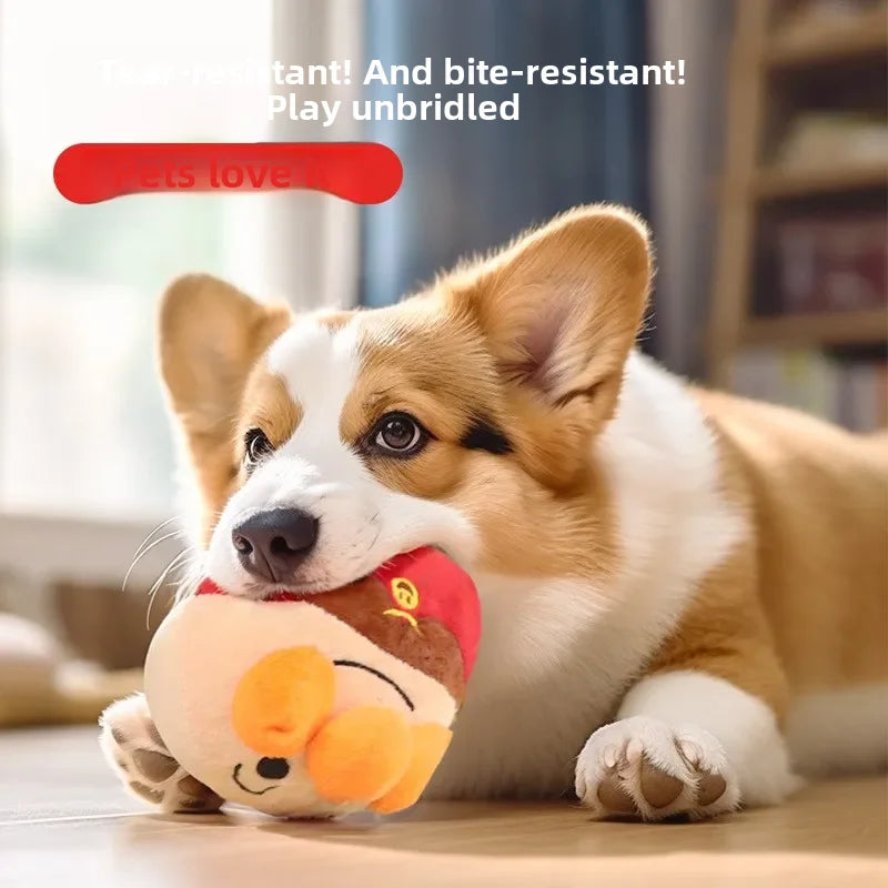Jouets pour chiens Puzzle interactif électrique en peluche balle sautante