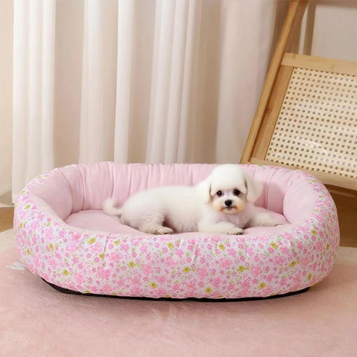 Lit pour chien Floral toutes saisons