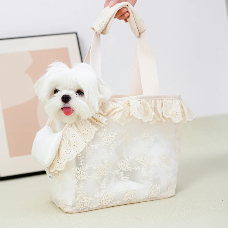 Sac de transport en dentelle pour animaux de compagnie en dentelle