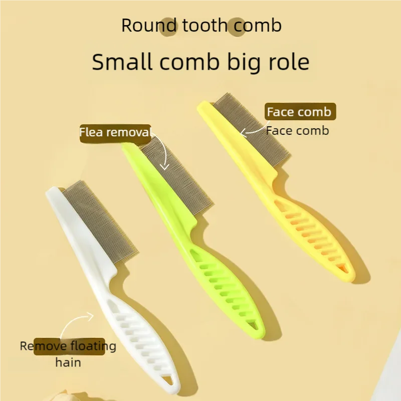 Peigne pour animaux de compagnie en acier inoxydable