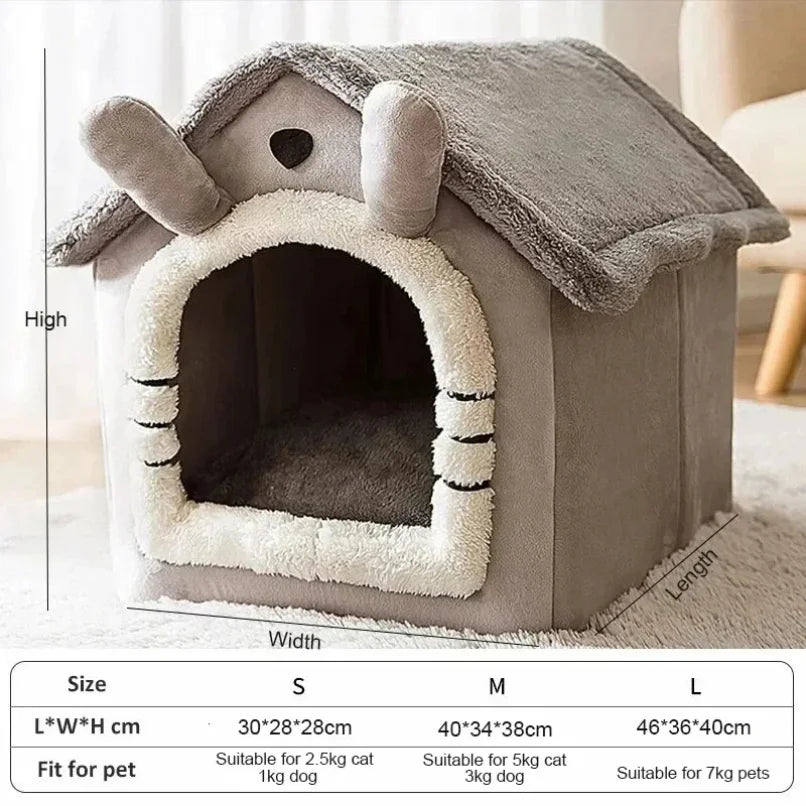 Maison d'intérieur chaude pour chien