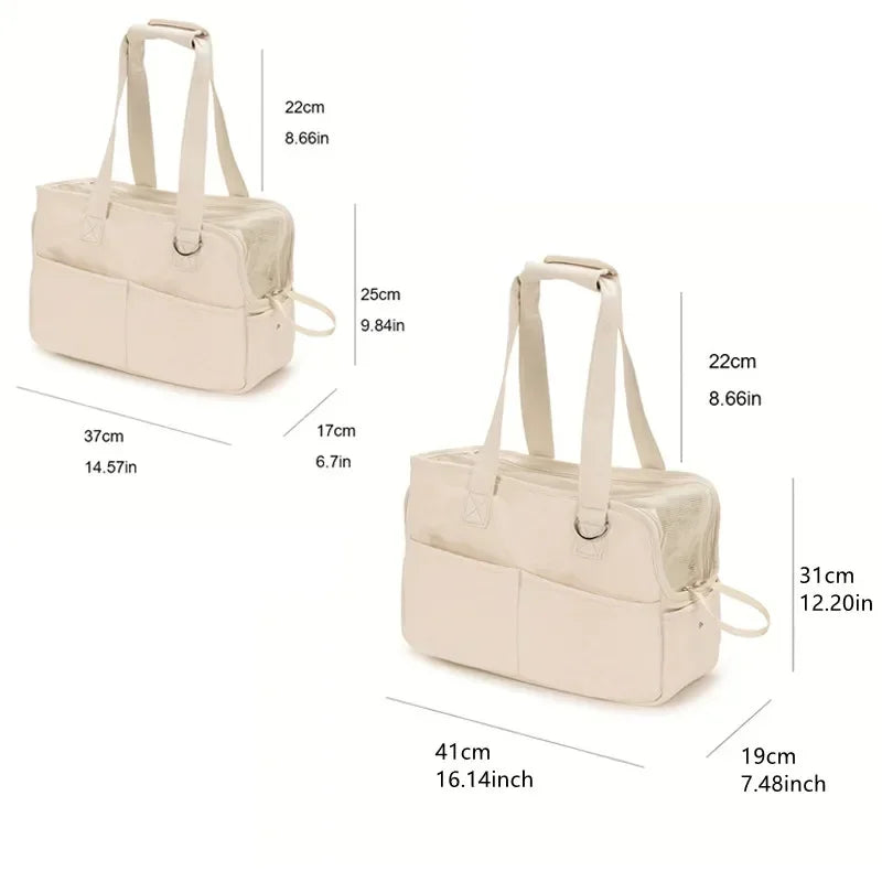 Sac pour animaux de compagnie petit corps chien une épaule bandoulière portable