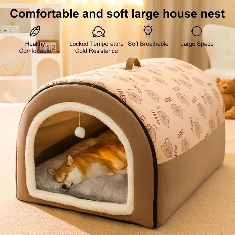 Maison chaude d'hiver pour chien