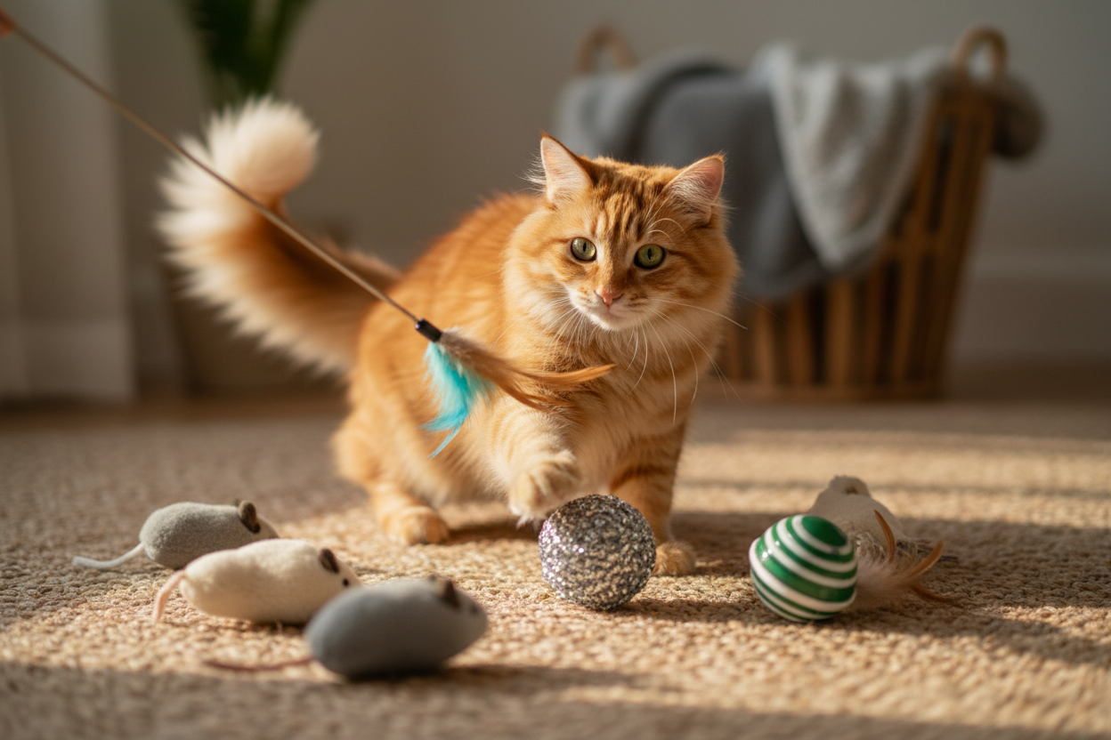 Jouets pour chat